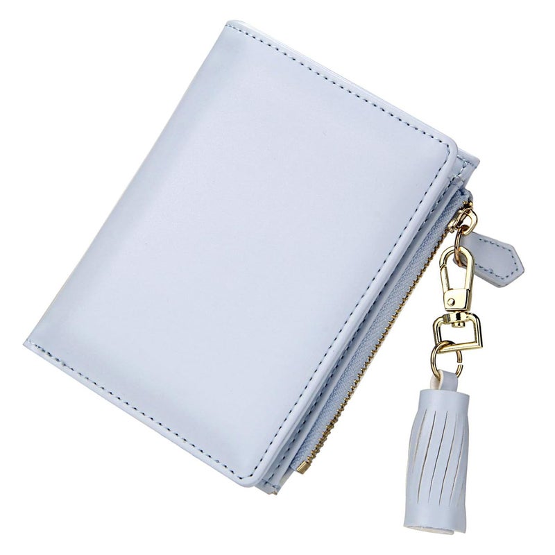 GEEAD Small Wallets for Women Bifold Slim Coin Purse Zipper ID Card Holder - Image 1